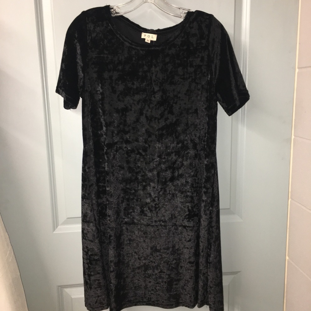 POL crushed velvet dress